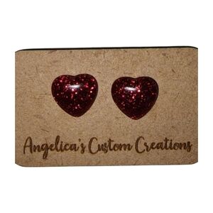 Heart Acrylic Studs